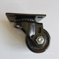 50mm Wheel 70mm Height Light Duty Black Nylon High Load 150KG Plate Swivel Furniture Sofa Caster Wheel